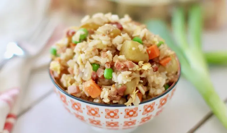 Potato and ham fried rice.