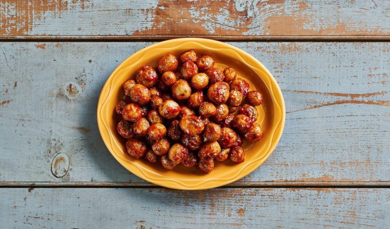 Some bright and delicious barbecue roasted potatoes.