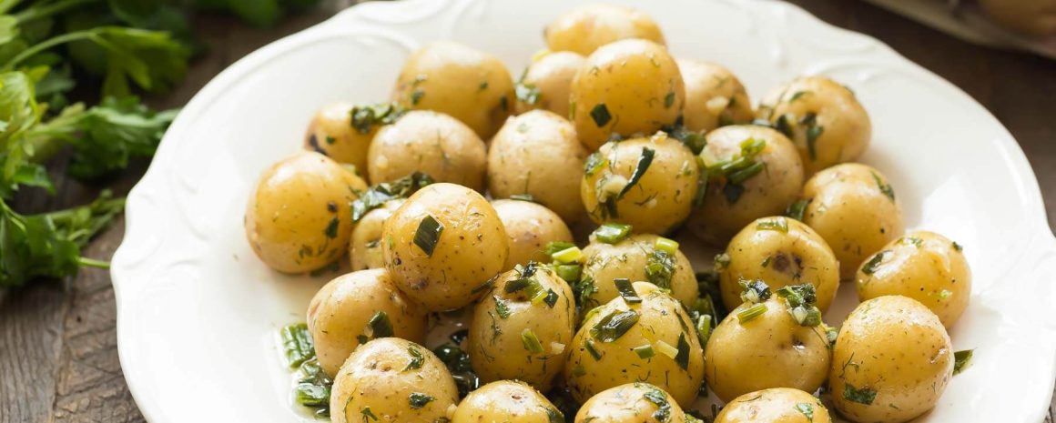 Garlic herb potato salad.