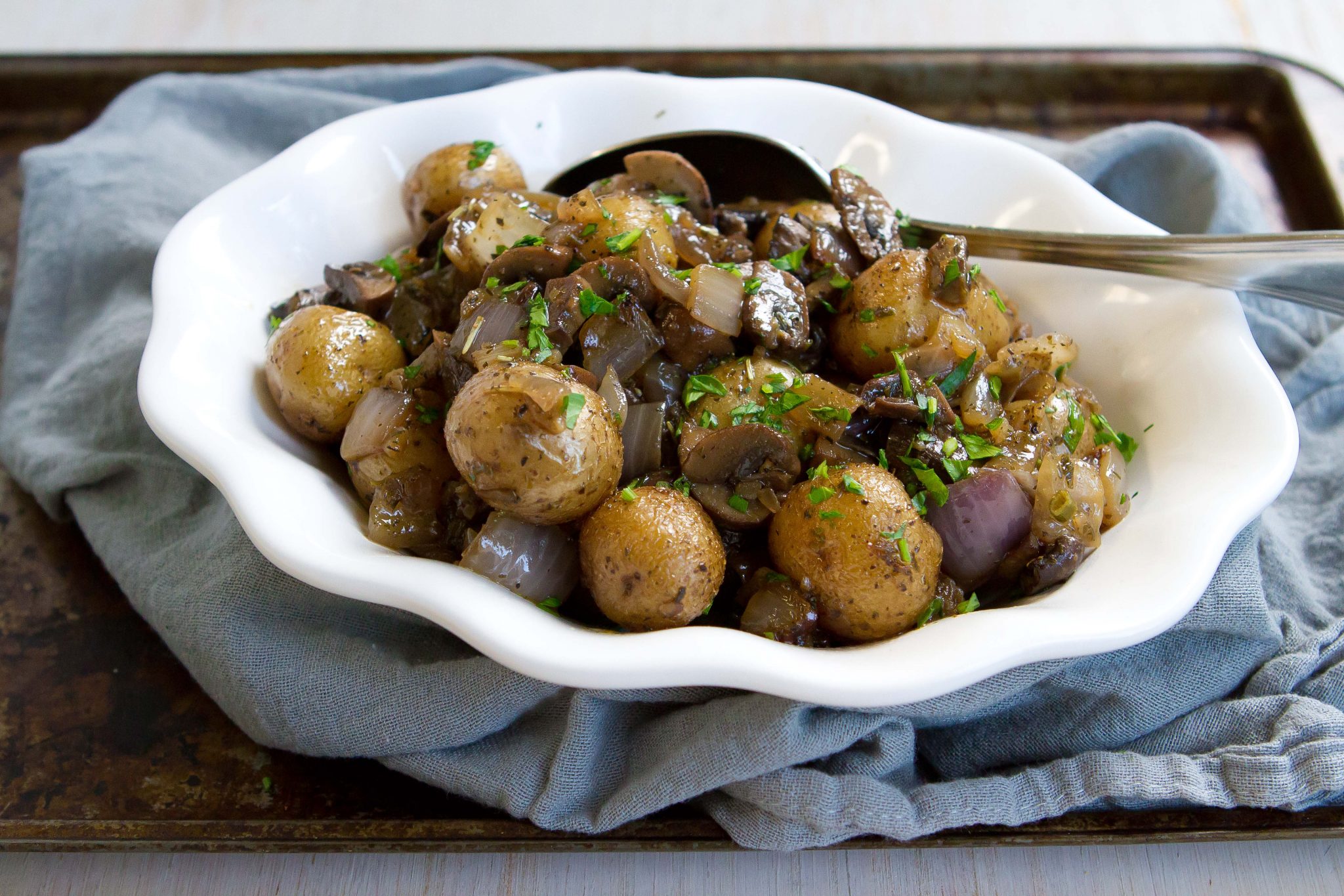 Grilled Potatoes with Mushrooms | The Little Potato Company