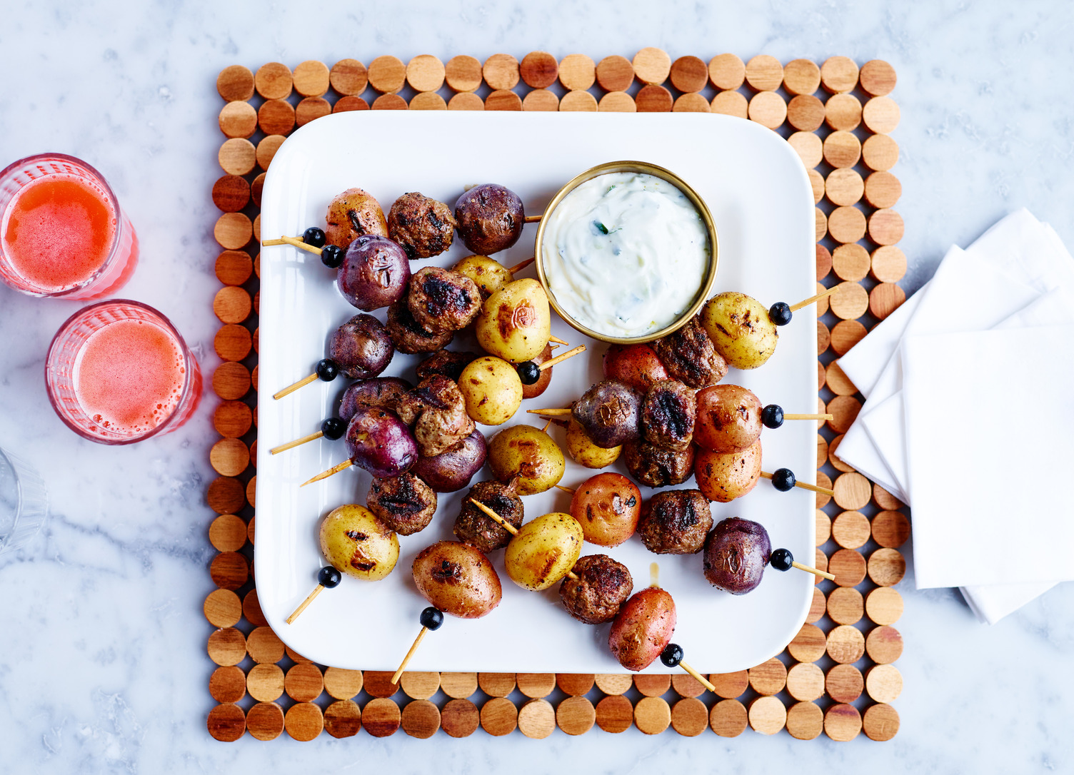 Lamb and Little Potato Mini-Brochettes