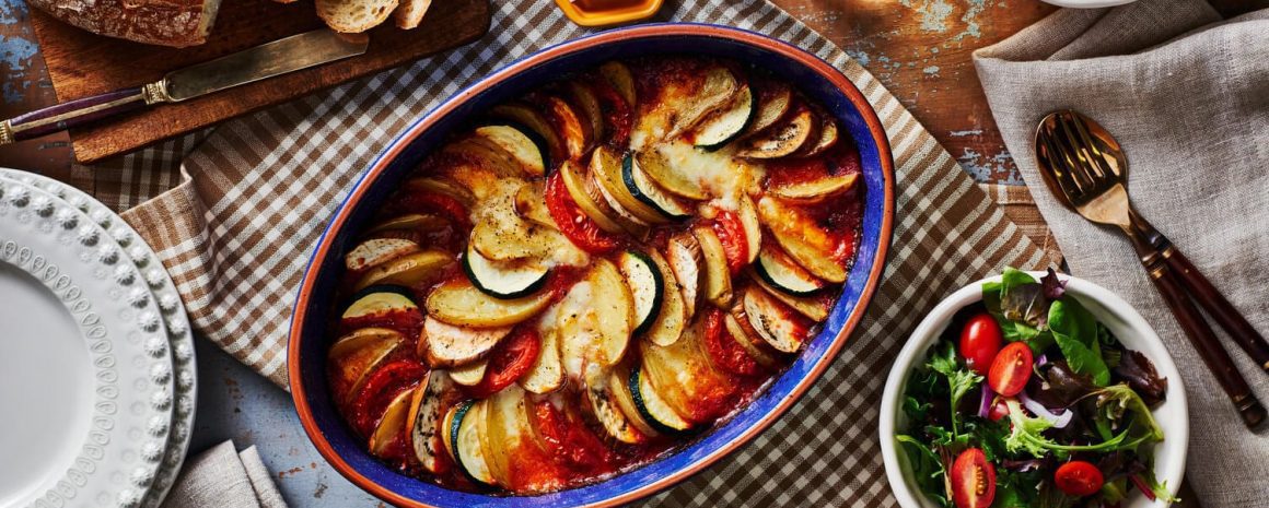 Warm and comforting ratatouille.