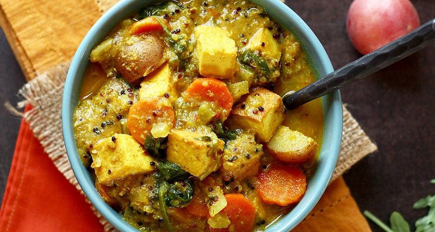Yellow curry with tofu and potatoes cheap