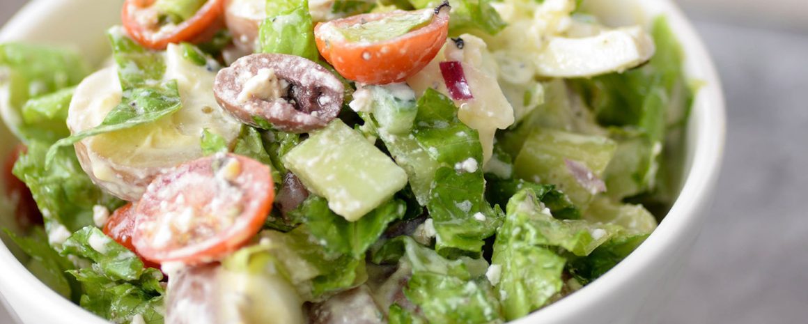 A bowl of Tarpon Springs Greek Salad.
