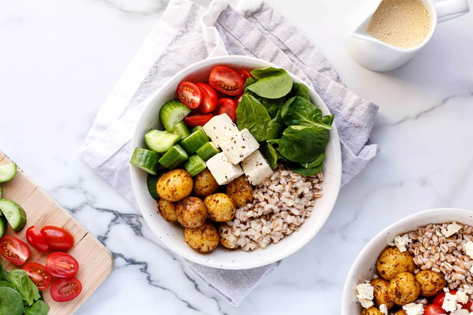 Vegan mediterranean bowls