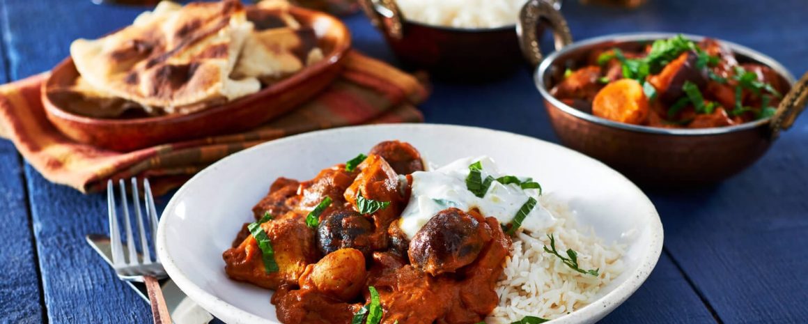 A plate of Instant Pot Butter Chicken.