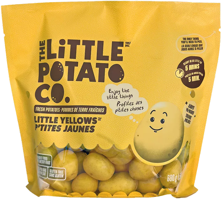 Packaged Little Yellows for Canada market  from The Little Potato Company