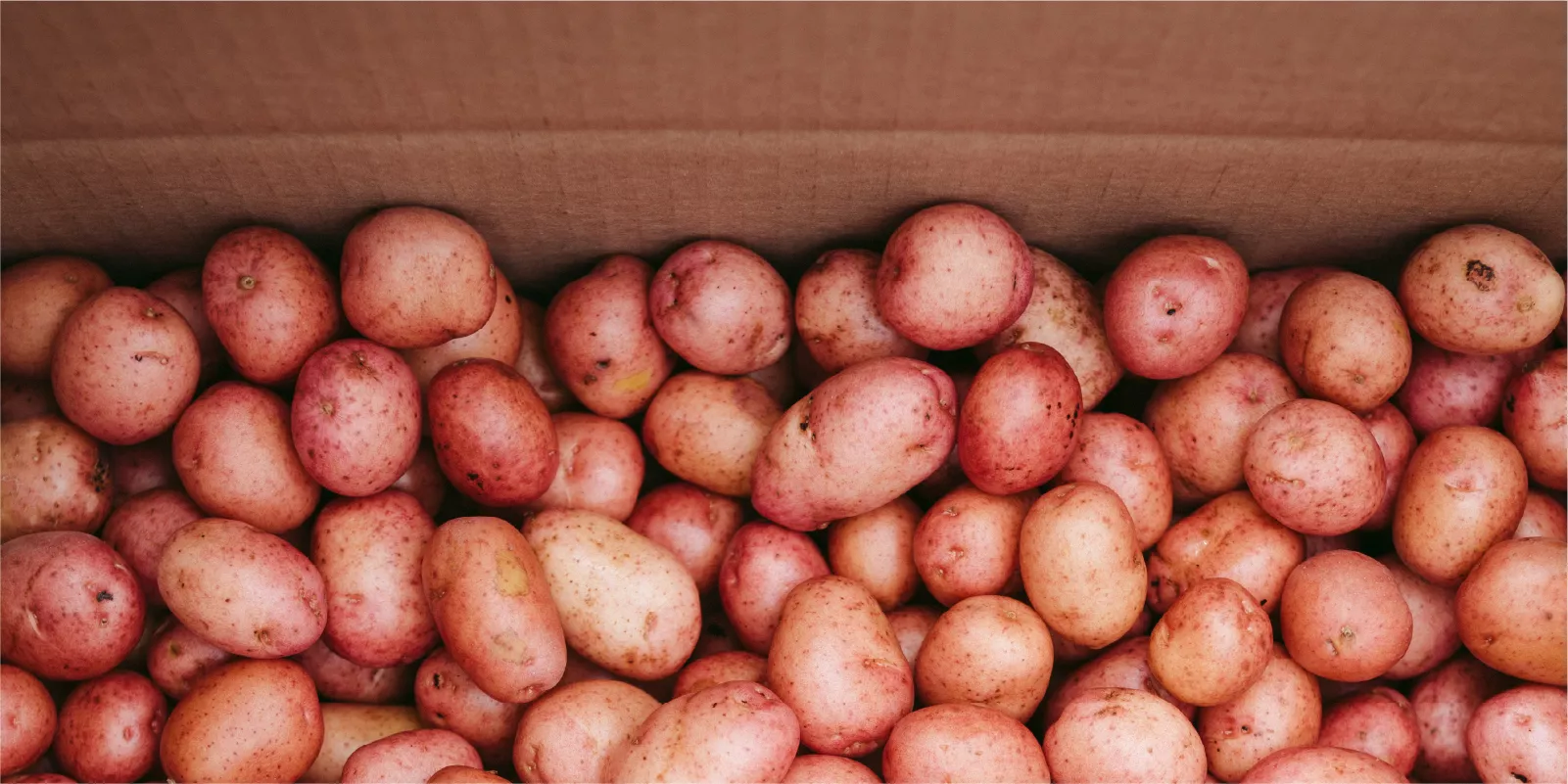 A box of potatoes