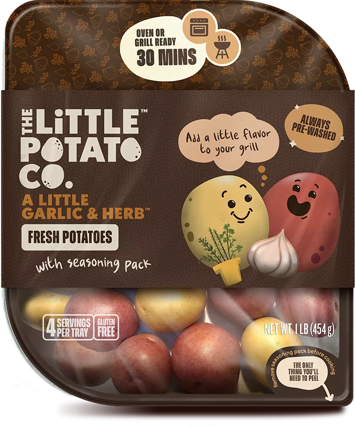 A package of Oven or Grill Ready Little Potatoes.