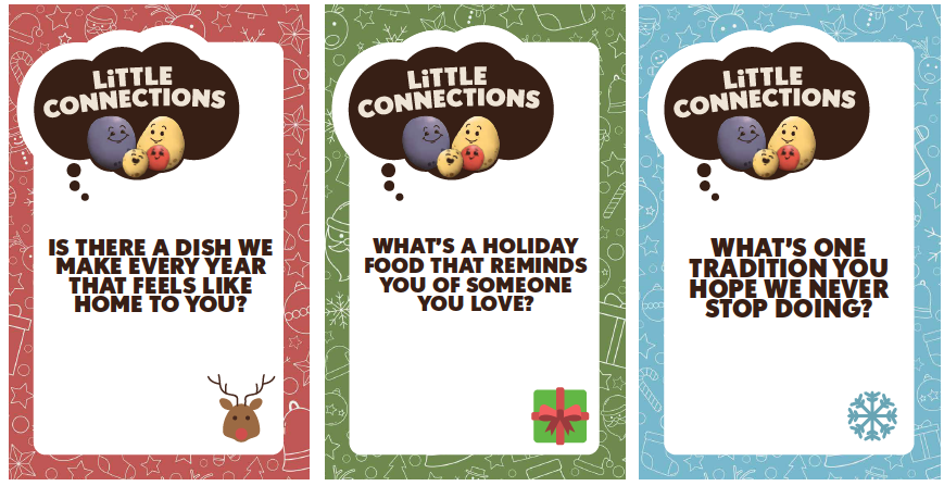A collection of conversation cards.