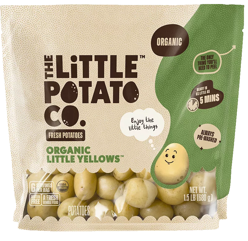 A bag of our Organic Little Yellows™ Little Potatoes